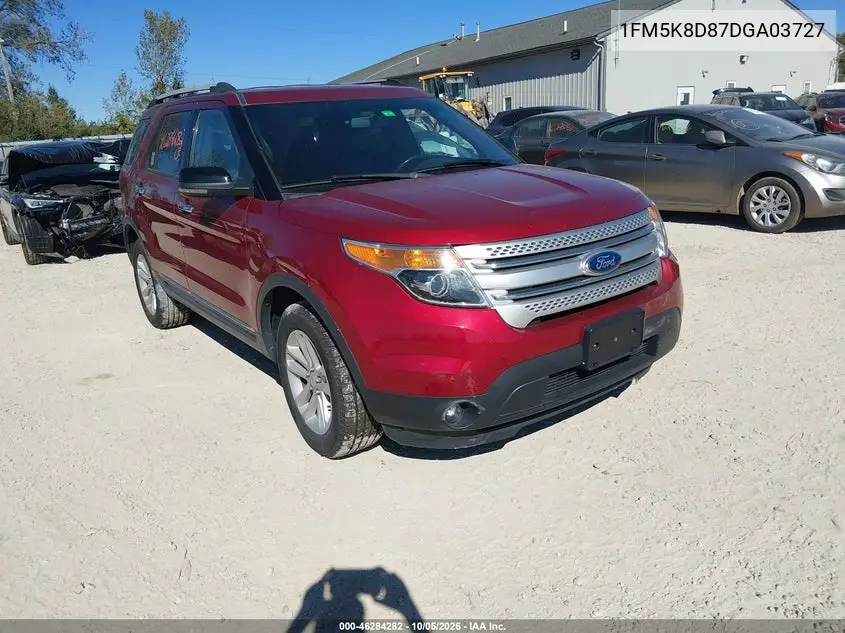FORD EXPLORER 2013, VIN 1FM5K8D87DGA03727