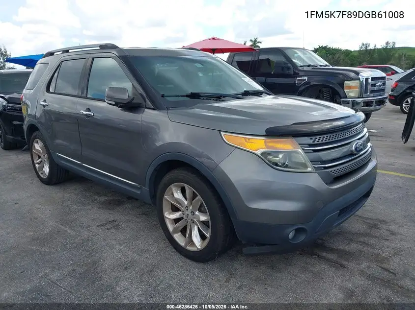 FORD EXPLORER 2013, VIN 1FM5K7F89DGB61008