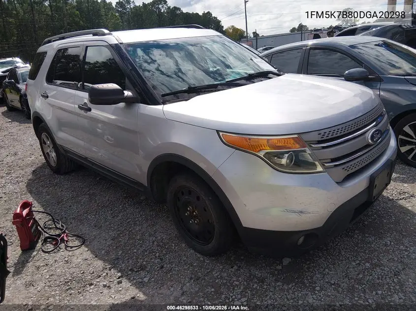 FORD EXPLORER 2013, VIN 1FM5K7B80DGA20298