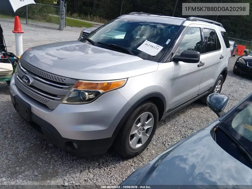 2013 FORD EXPLORER VIN 1FM5K7B80DGA20298 — фото 2