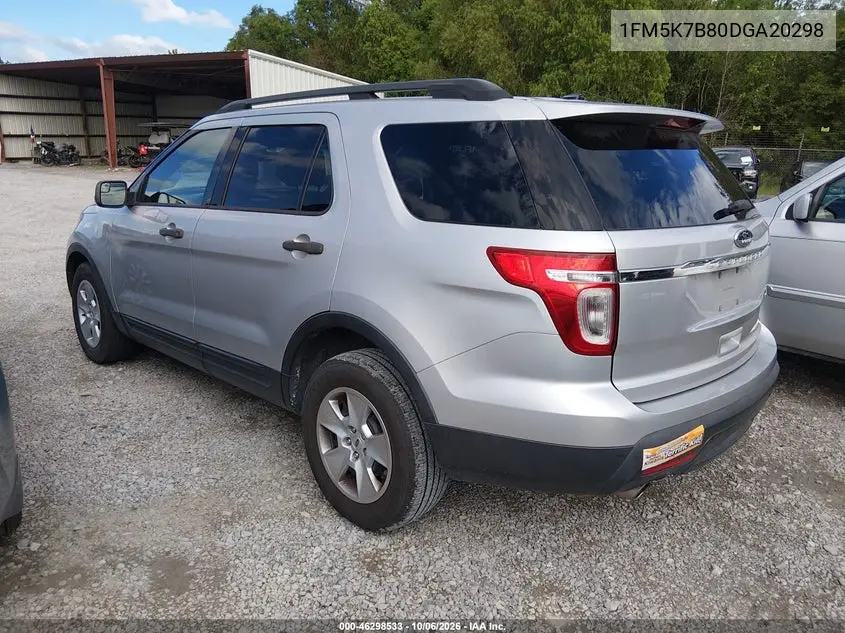 2013 FORD EXPLORER VIN 1FM5K7B80DGA20298 — фото 3