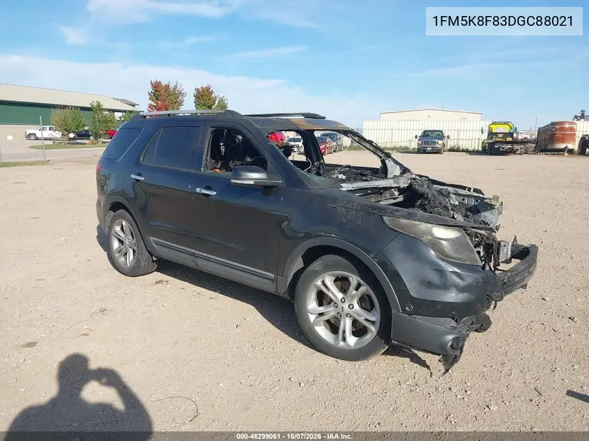 FORD EXPLORER 2013, VIN 1FM5K8F83DGC88021