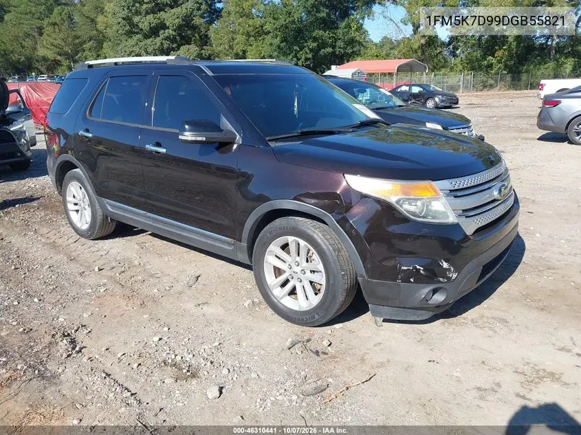 FORD EXPLORER 2013, VIN 1FM5K7D99DGB55821