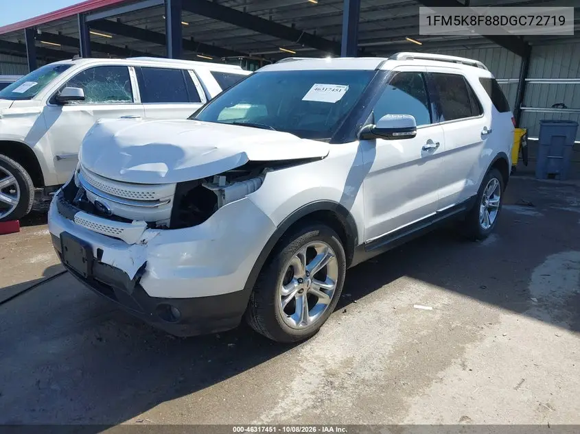2013 FORD EXPLORER VIN 1FM5K8F88DGC72719 — фото 2