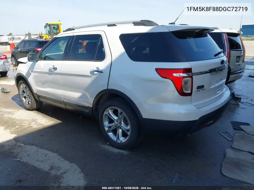 2013 FORD EXPLORER VIN 1FM5K8F88DGC72719 — фото 3