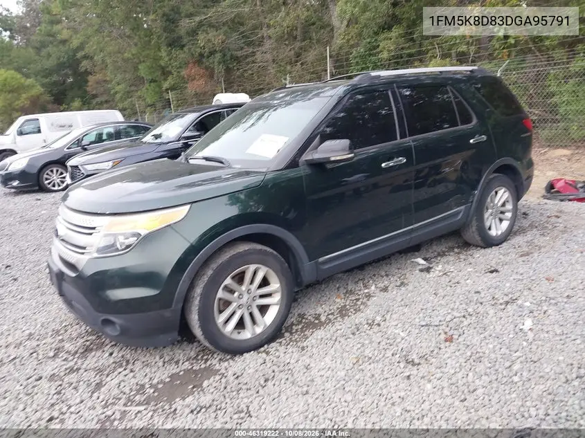 2013 FORD EXPLORER VIN 1FM5K8D83DGA95791 — фото 2