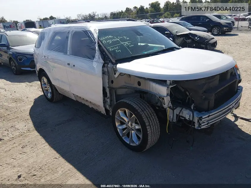 FORD EXPLORER 2013, VIN 1FM5K7F84DGA40225