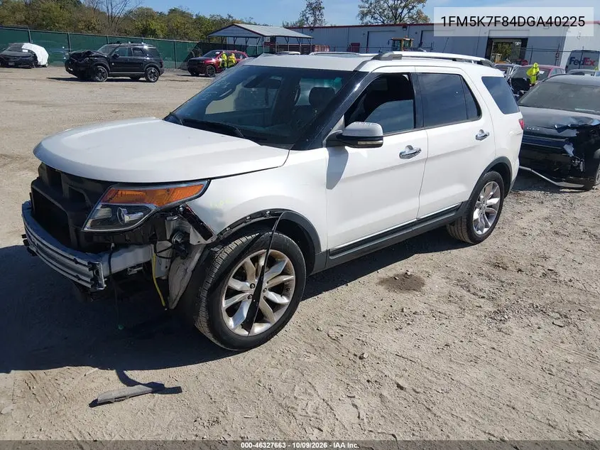 2013 FORD EXPLORER VIN 1FM5K7F84DGA40225 — фото 2