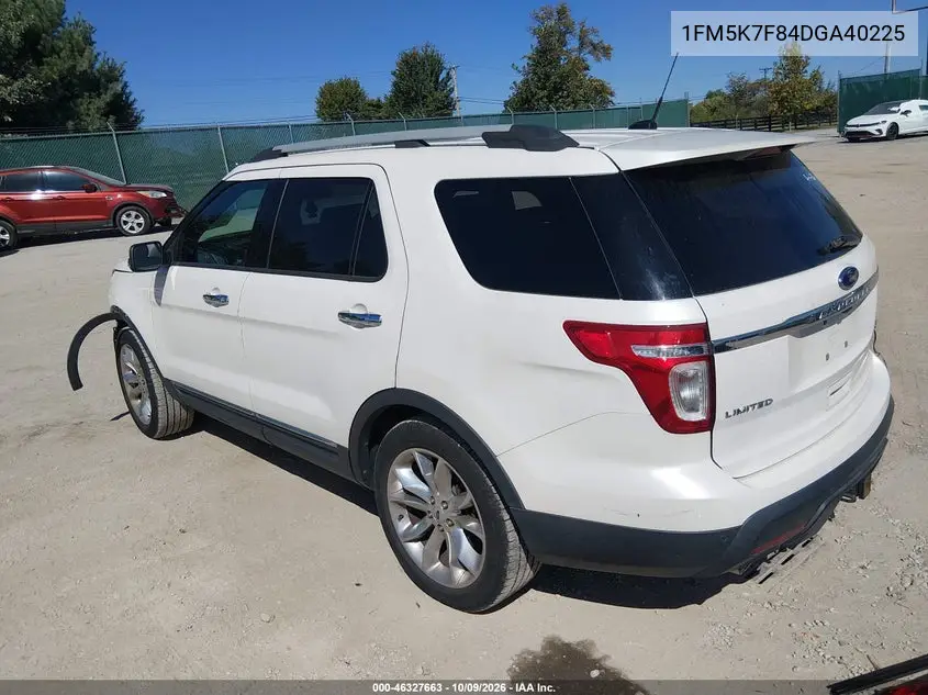 2013 FORD EXPLORER VIN 1FM5K7F84DGA40225 — фото 3