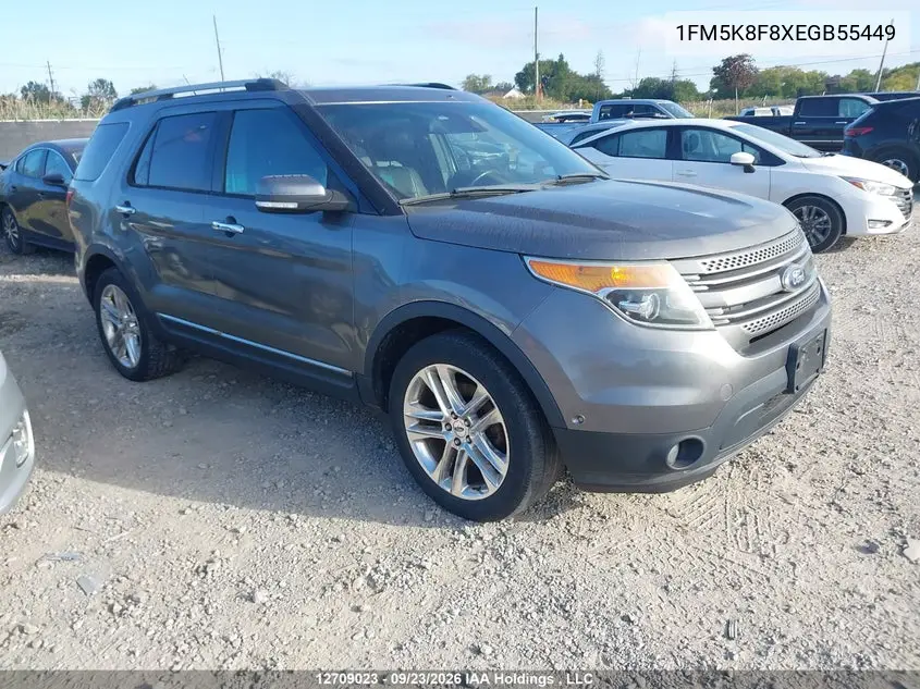 FORD EXPLORER 2014, VIN 1FM5K8F8XEGB55449