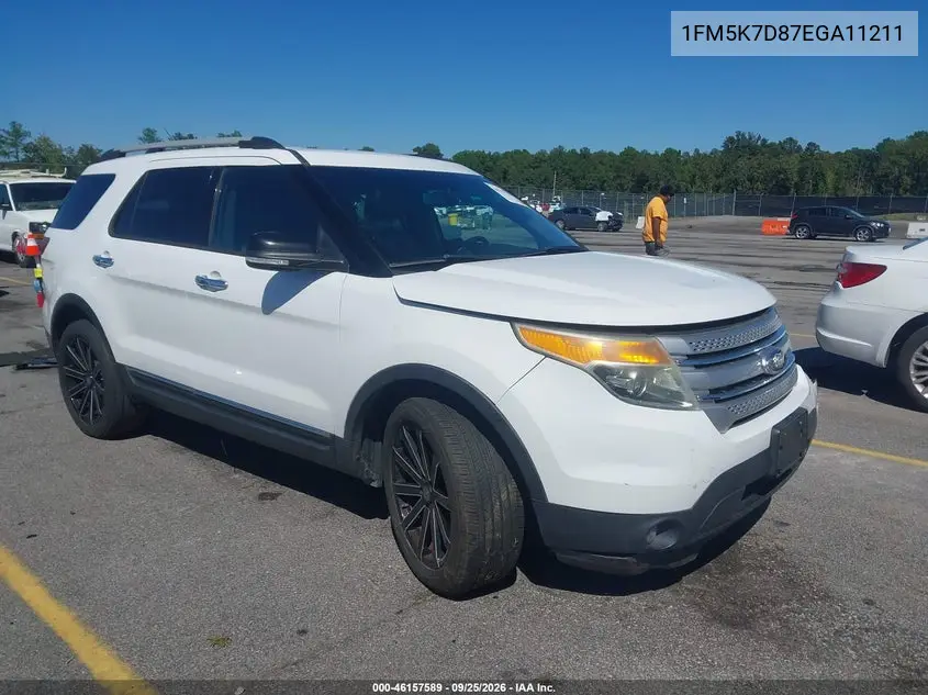 FORD EXPLORER 2014, VIN 1FM5K7D87EGA11211