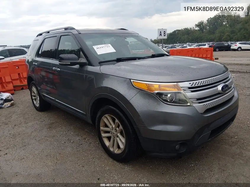 FORD EXPLORER 2014, VIN 1FM5K8D89EGA92329