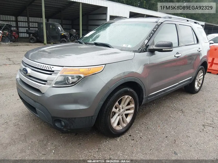 2014 FORD EXPLORER VIN 1FM5K8D89EGA92329 — фото 2