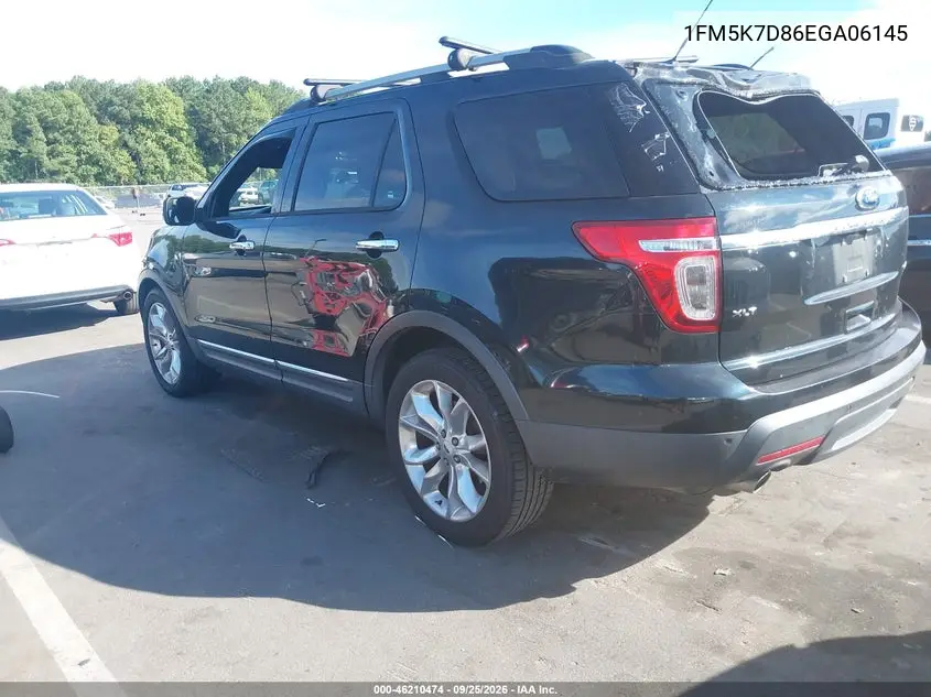 2014 FORD EXPLORER VIN 1FM5K7D86EGA06145 — фото 3