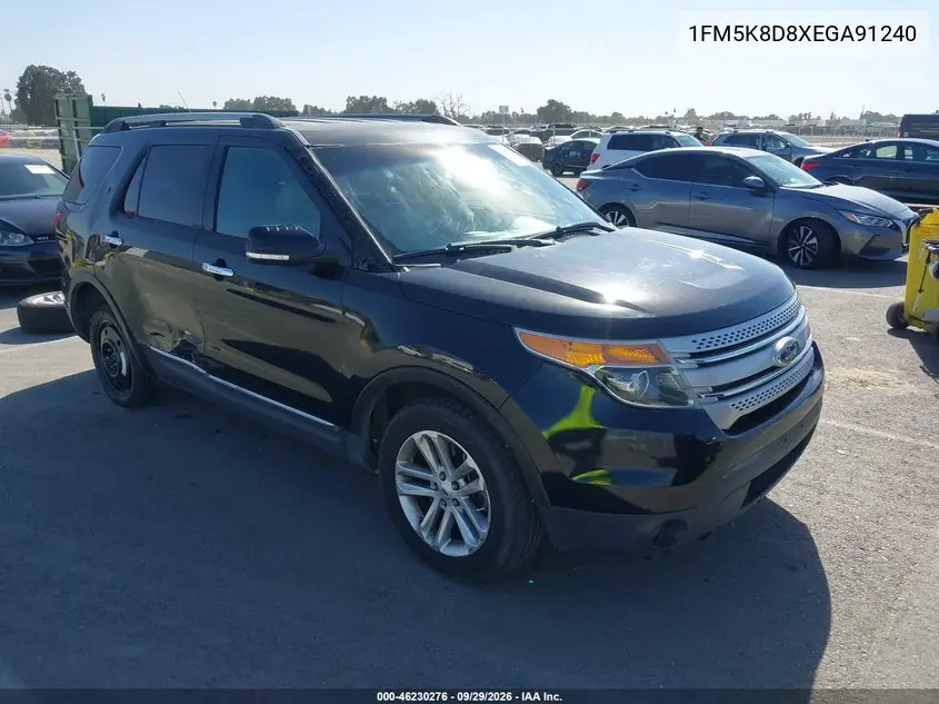 FORD EXPLORER 2014, VIN 1FM5K8D8XEGA91240