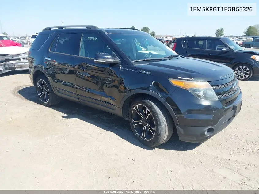 FORD EXPLORER 2014, VIN 1FM5K8GT1EGB55326
