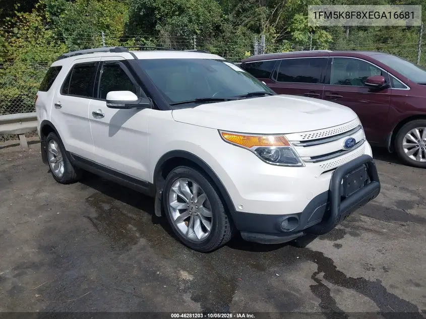 FORD EXPLORER 2014, VIN 1FM5K8F8XEGA16681