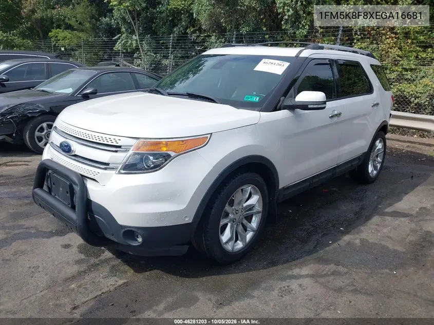 2014 FORD EXPLORER VIN 1FM5K8F8XEGA16681 — фото 2