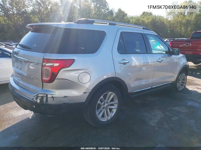 2014 FORD EXPLORER VIN 1FM5K7D8XEGA86940 — фото 4