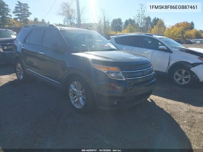 FORD EXPLORER 2014, VIN 1FM5K8F86EGB87461
