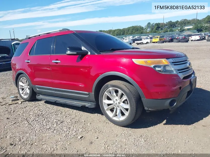 FORD EXPLORER 2014, VIN 1FM5K8D81EGA52133