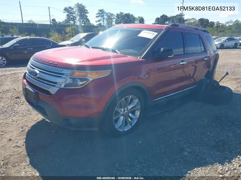 2014 FORD EXPLORER VIN 1FM5K8D81EGA52133 — фото 2