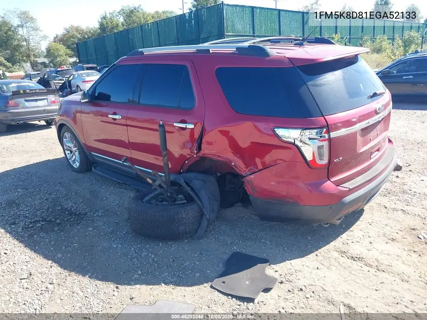 2014 FORD EXPLORER VIN 1FM5K8D81EGA52133 — фото 3