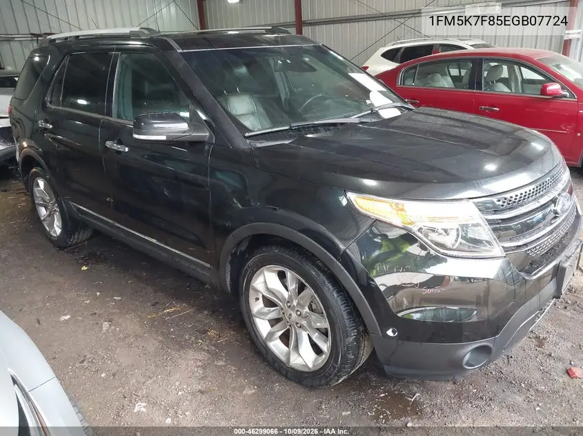 FORD EXPLORER 2014, VIN 1FM5K7F85EGB07724