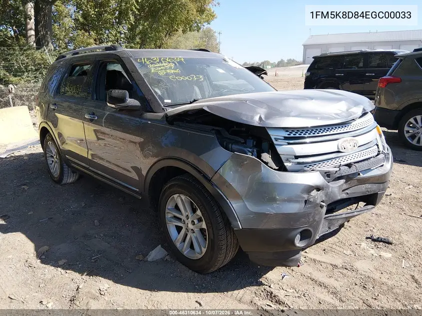 FORD EXPLORER 2014, VIN 1FM5K8D84EGC00033