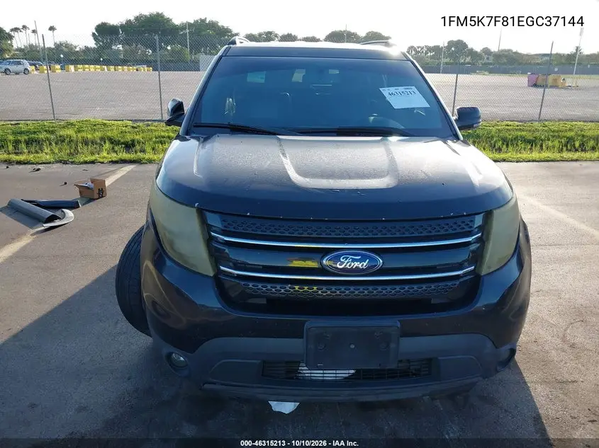 2014 FORD EXPLORER VIN 1FM5K7F81EGC37144 — фото 12