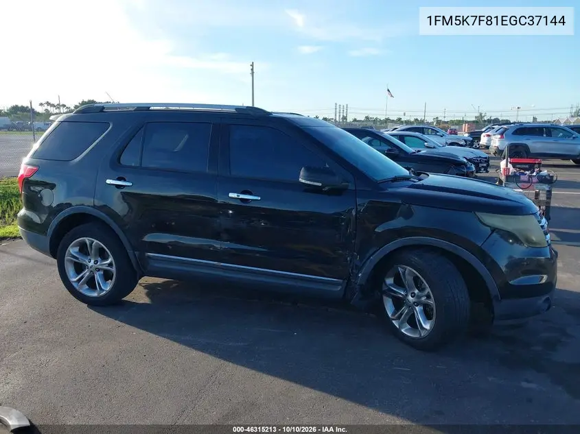 2014 FORD EXPLORER VIN 1FM5K7F81EGC37144 — фото 13