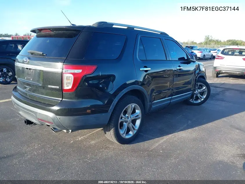 2014 FORD EXPLORER VIN 1FM5K7F81EGC37144 — фото 4