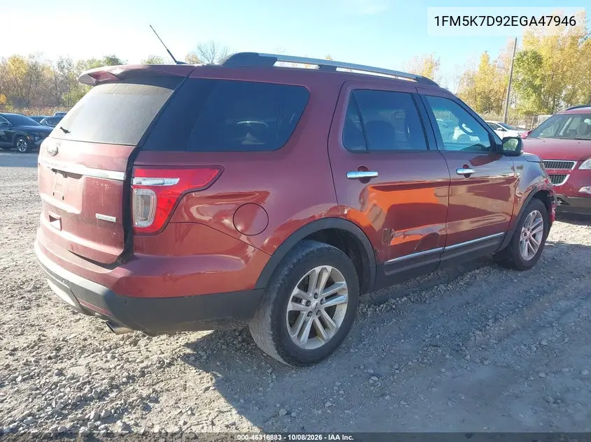 2014 FORD EXPLORER VIN 1FM5K7D92EGA47946 — фото 4