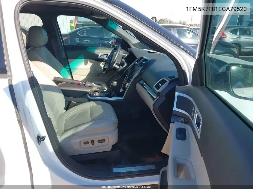 2014 FORD EXPLORER VIN 1FM5K7F81EGA79520 — фото 5