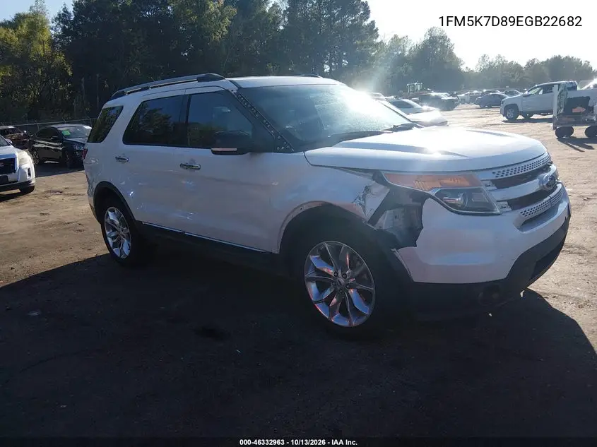 FORD EXPLORER 2014, VIN 1FM5K7D89EGB22682