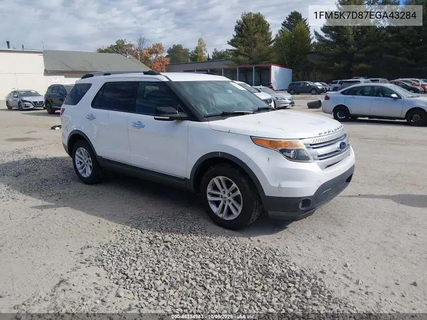 FORD EXPLORER 2014, VIN 1FM5K7D87EGA43284