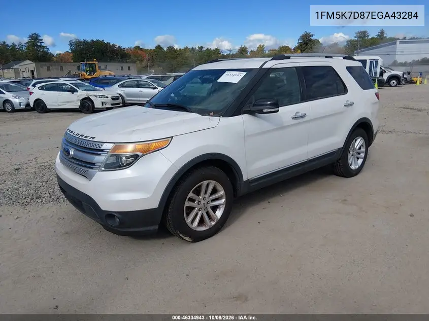 2014 FORD EXPLORER VIN 1FM5K7D87EGA43284 — фото 2