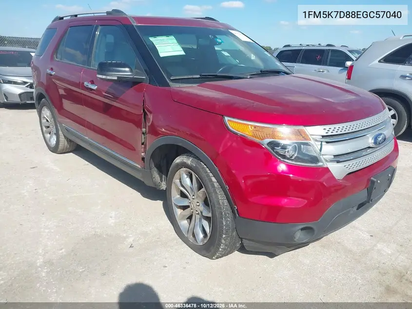 FORD EXPLORER 2014, VIN 1FM5K7D88EGC57040
