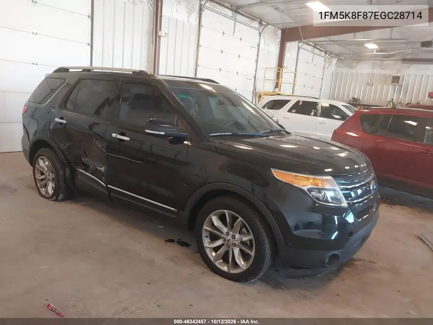 FORD EXPLORER 2014, VIN 1FM5K8F87EGC28714
