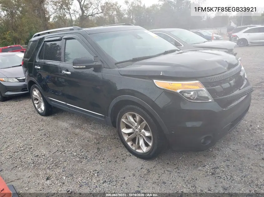 FORD EXPLORER 2014, VIN 1FM5K7F85EGB33921