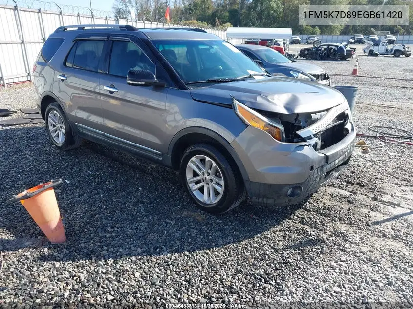 FORD EXPLORER 2014, VIN 1FM5K7D89EGB61420