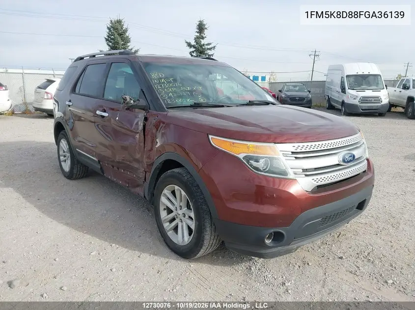 FORD EXPLORER 2015, VIN 1FM5K8D88FGA36139