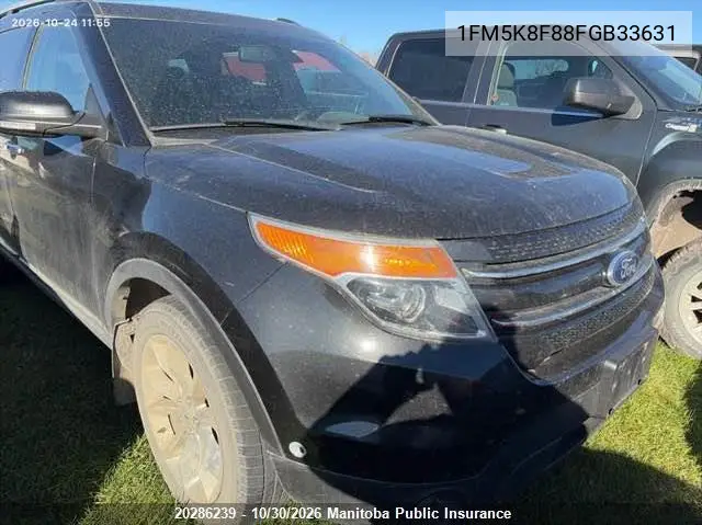 FORD EXPLORER 2015, VIN 1FM5K8F88FGB33631