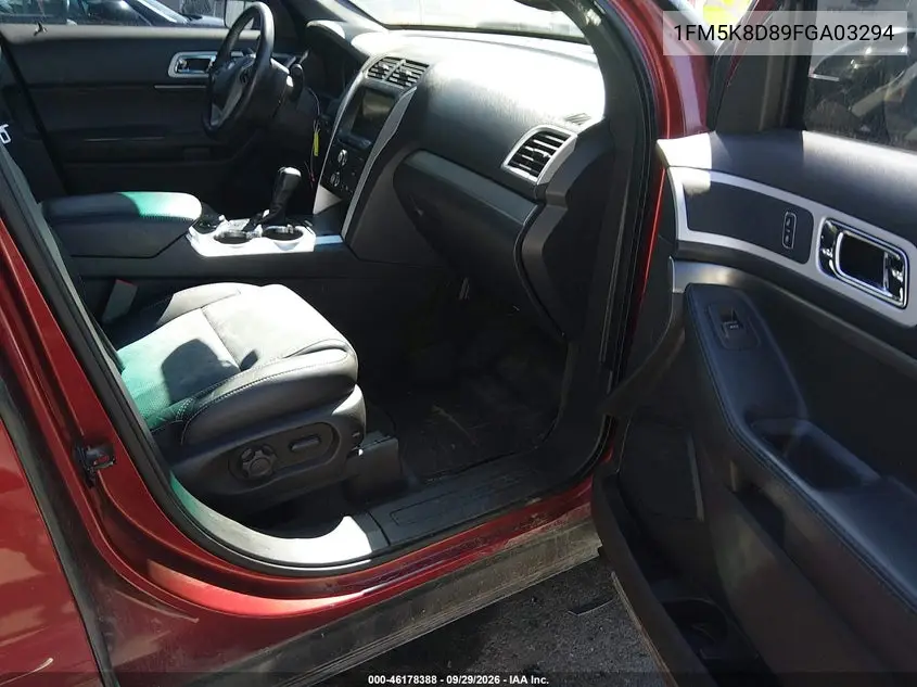 2015 FORD EXPLORER VIN 1FM5K8D89FGA03294 — фото 5