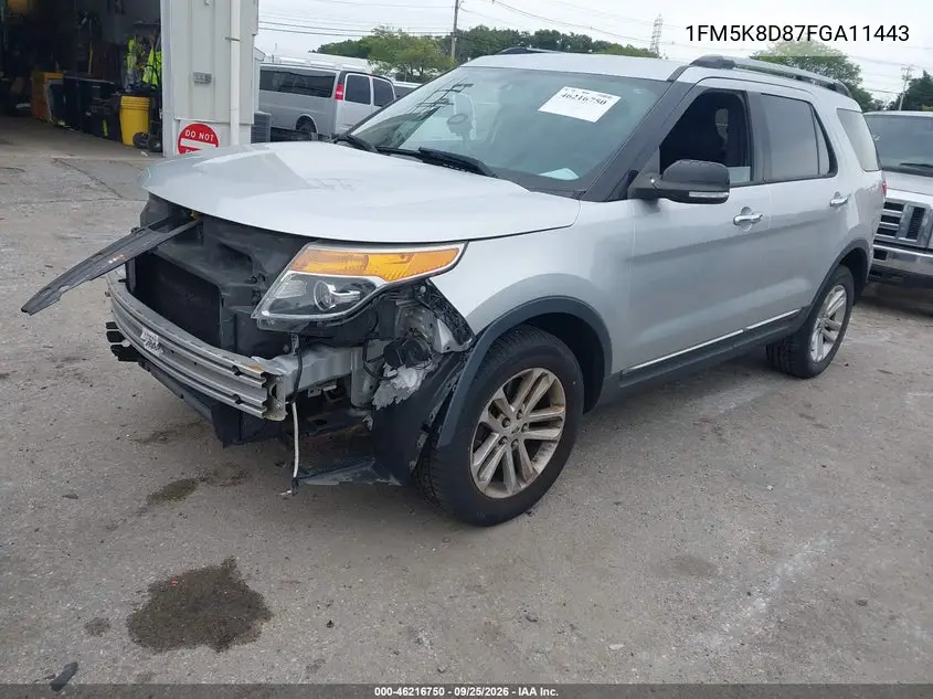 2015 FORD EXPLORER VIN 1FM5K8D87FGA11443 — фото 2