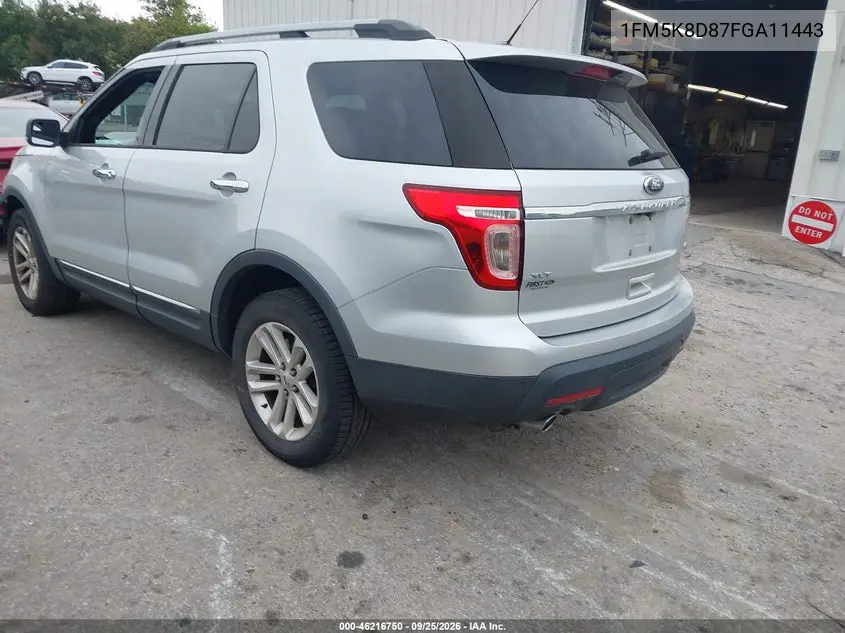 2015 FORD EXPLORER VIN 1FM5K8D87FGA11443 — фото 3