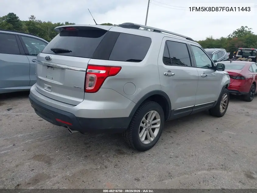 2015 FORD EXPLORER VIN 1FM5K8D87FGA11443 — фото 4
