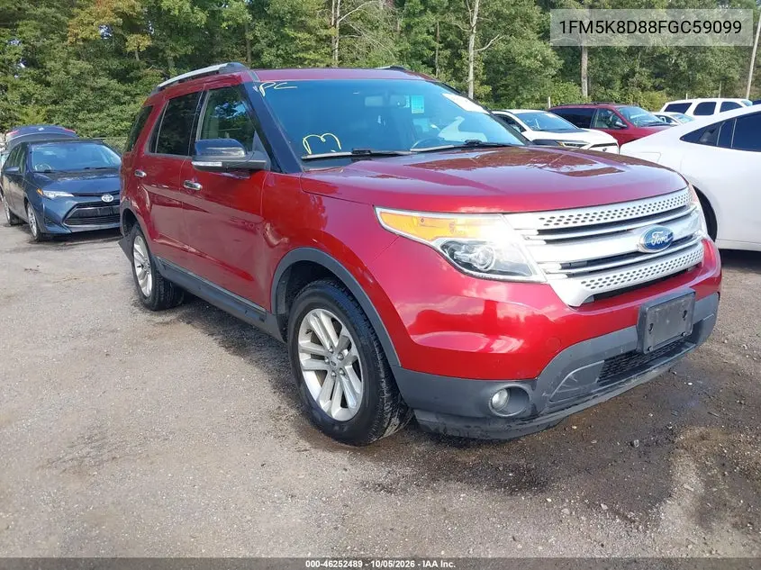 FORD EXPLORER 2015, VIN 1FM5K8D88FGC59099