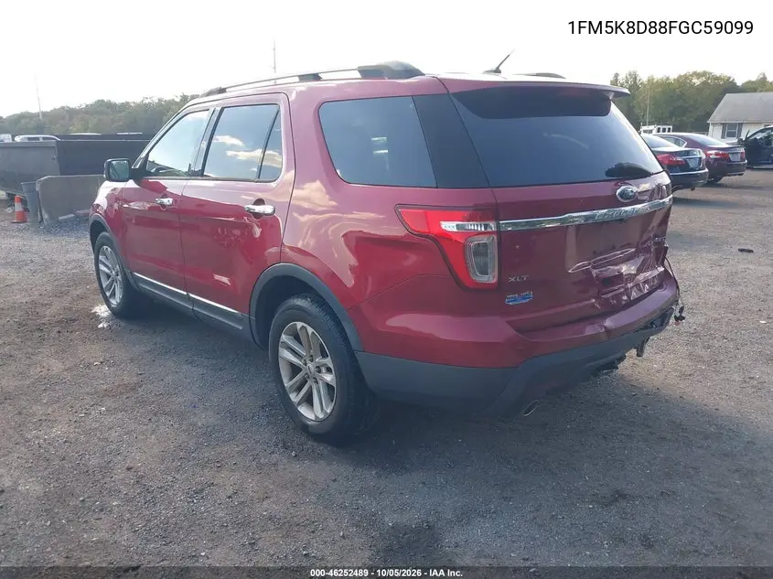 2015 FORD EXPLORER VIN 1FM5K8D88FGC59099 — фото 3