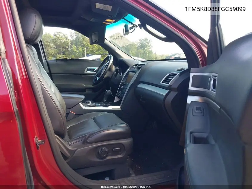 2015 FORD EXPLORER VIN 1FM5K8D88FGC59099 — фото 5